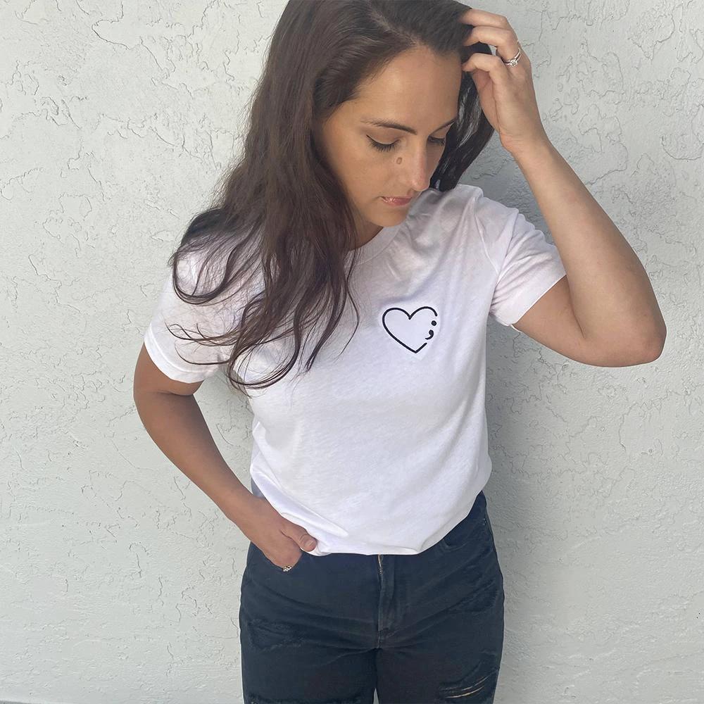 The Semicolon Classic Tee by Kind Cotton