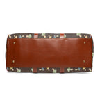 The shroomy bag - Mushroom Print Waterproof Travel Bag Duffle for Camping & Weekend Getaways, PU Leather Bags La Vie Bien The shroomy bag - Mushroom Print Waterproof Travel Bag Duffle for Camping & Weekend Getaways, PU Leather