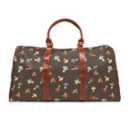 The shroomy bag - Mushroom Print Waterproof Travel Bag Duffle for Camping & Weekend Getaways, PU Leather Bags La Vie Bien The shroomy bag - Mushroom Print Waterproof Travel Bag Duffle for Camping & Weekend Getaways, PU Leather