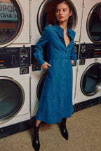 The Sunday Stroll Denim Shirt Dress Clothing La Vie Bien The Sunday Stroll Denim Shirt Dress