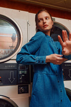 The Sunday Stroll Denim Shirt Dress Clothing La Vie Bien The Sunday Stroll Denim Shirt Dress