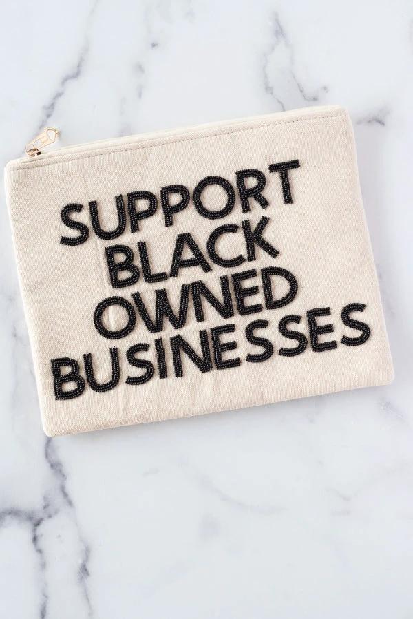 The Support Black Owned Businesses Clutch by TheTinyTassel