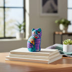 Alebrije Cat Figurine | Hand-Painted Mexican Folk Art