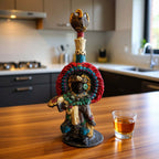 Unique Handcrafted Aztec Warrior Decanter | Authentic Cultural Artwork