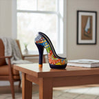 Talavera High Heel Statue | Colorful Handmade Mexican Decor