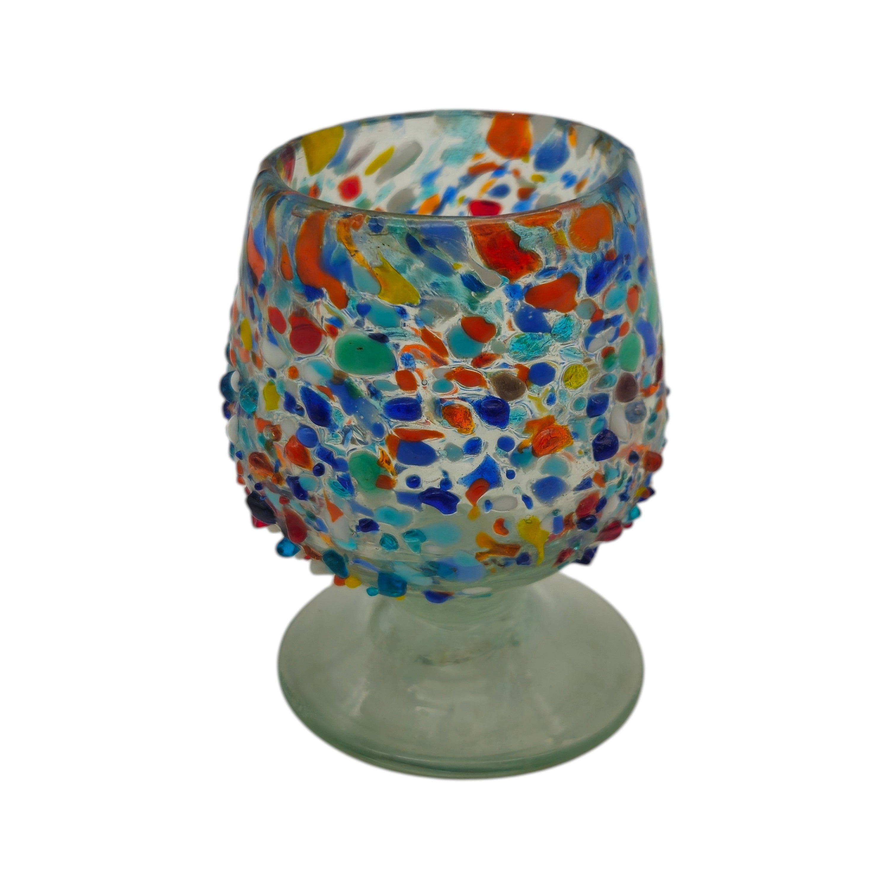 Confetti Rock Shot Glass | Handcrafted Mexican Cognac-Style Glass