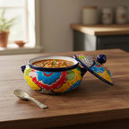 Talavera Cazuela Pot w/ Lid | Mexican Ceramic Soup Pot