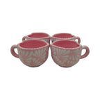 Talavera Heart Mug | Hand-Painted Pink Mexican Coffee Cup