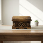 Mexican Shot Glass & Decanter Set | Rustic Wood Chest