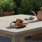 Small Talavera Sombrero Planter | Hand-Painted Cowboy Hat Decor