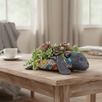 Mexican Handmade Seal Planter | Colorful Talavera Seal (Medium Size)