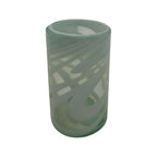 White Swirl Hand-Blown Mexican Glass | Artisan Drinkware