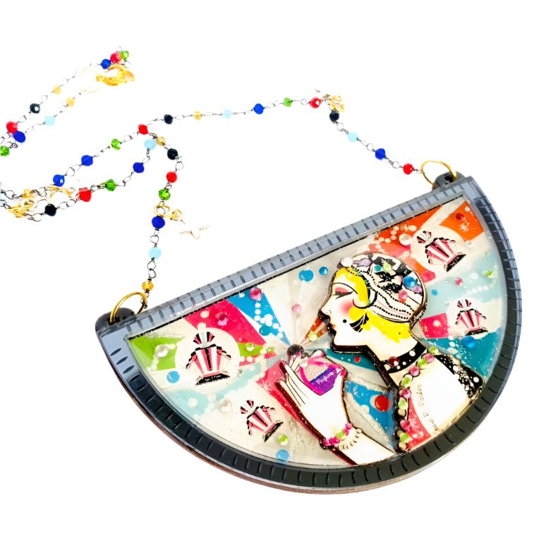 The Vanity Box Statement Necklace Necklaces La Vie Bien The Vanity Box Statement Necklace