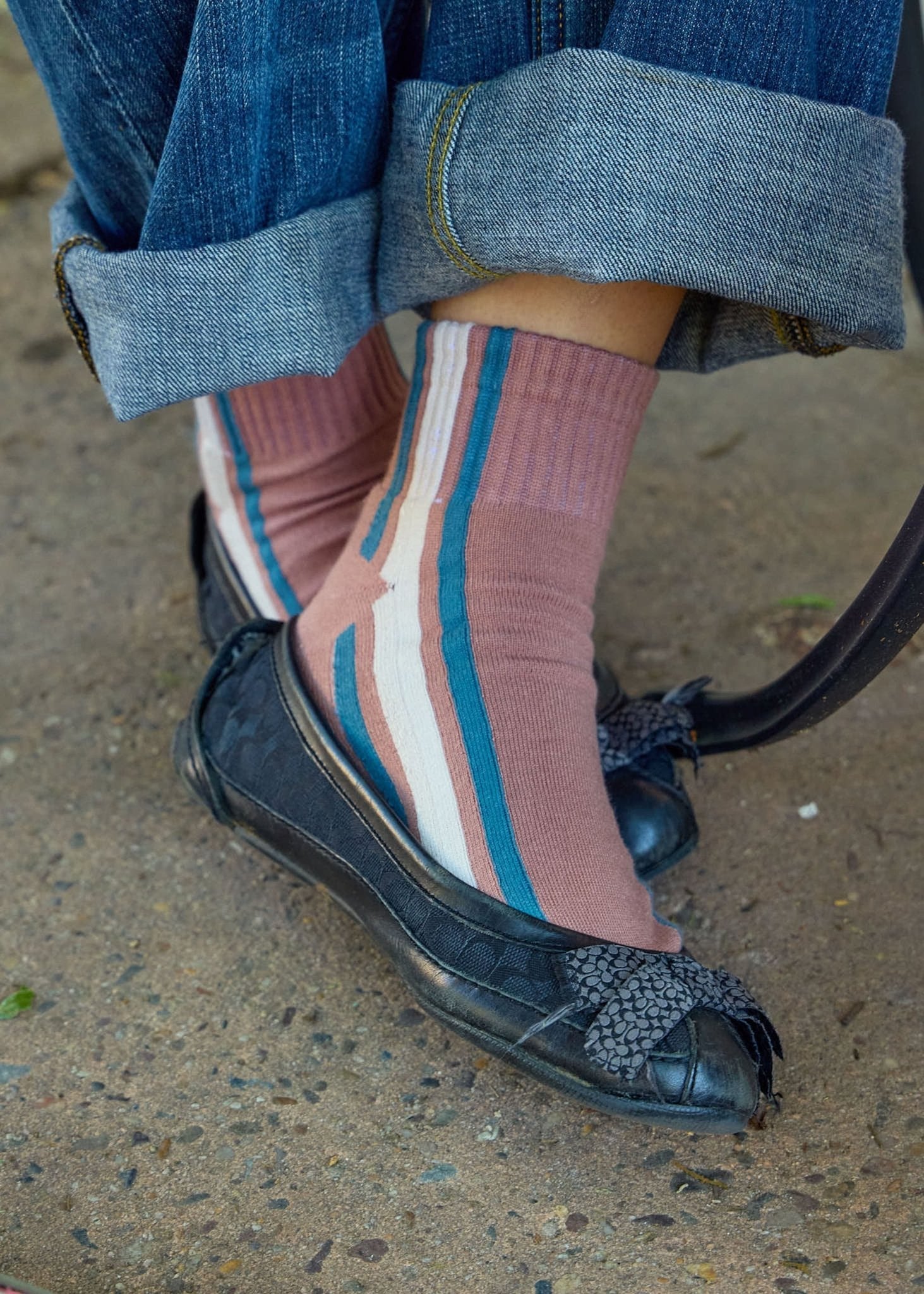The Vertical Stripe Quarter Crew Women's La Vie Bien The Vertical Stripe Quarter Crew