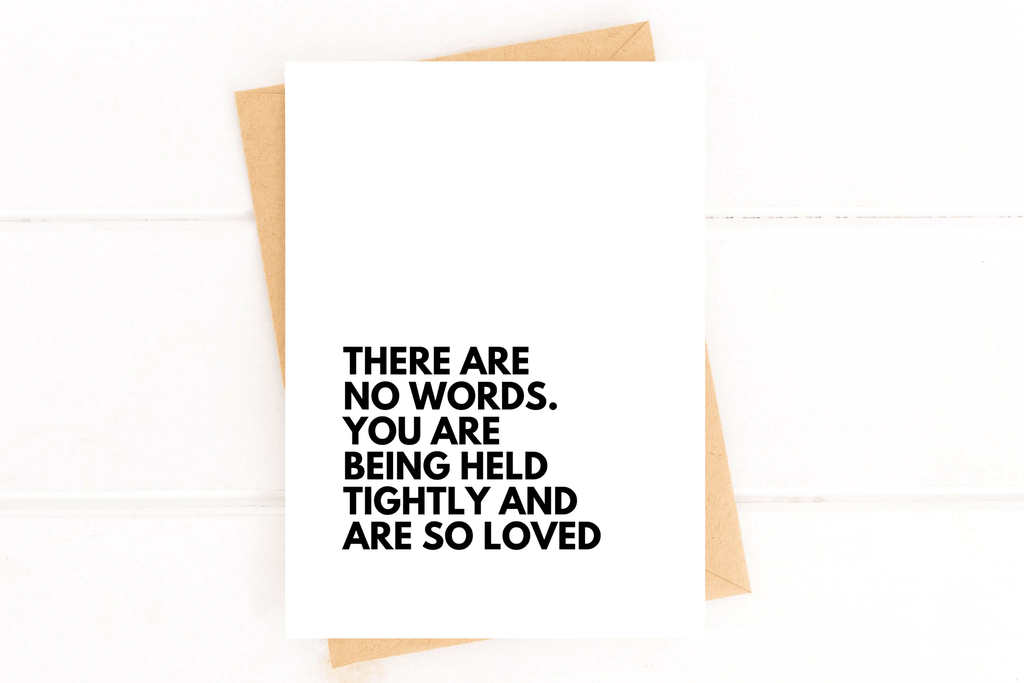 There Are No Words Card for Loss Bereavement Card Sympathy Card by Five Dot Post