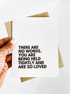 There Are No Words Card for Loss Bereavement Card Sympathy Card by Five Dot Post