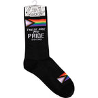 These Are My Pride Socks | LGBTQ+ Rainbow and Black | Gift for Her Him They Socks La Vie Bien These Are My Pride Socks | LGBTQ+ Rainbow and Black | Gift for Her Him They