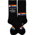 These Are My Pride Socks | LGBTQ+ Rainbow and Black | Gift for Her Him They Socks La Vie Bien These Are My Pride Socks | LGBTQ+ Rainbow and Black | Gift for Her Him They