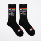 These Are My Pride Socks | LGBTQ+ Rainbow and Black | Gift for Her Him They Socks La Vie Bien These Are My Pride Socks | LGBTQ+ Rainbow and Black | Gift for Her Him They