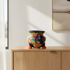 Talavera Cow Planter | Handcrafted Mexican Pottery for Home & Garden