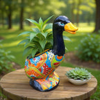 Talavera Duck Planter | Colorful Hand-Painted Mexican Ceramic Art