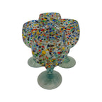 Mexican Margarita Glass | Fish Bowl Confetti Pebble