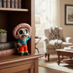 Talavera Skeleton Statue | Day of the Dead Figurine with Sombrero
