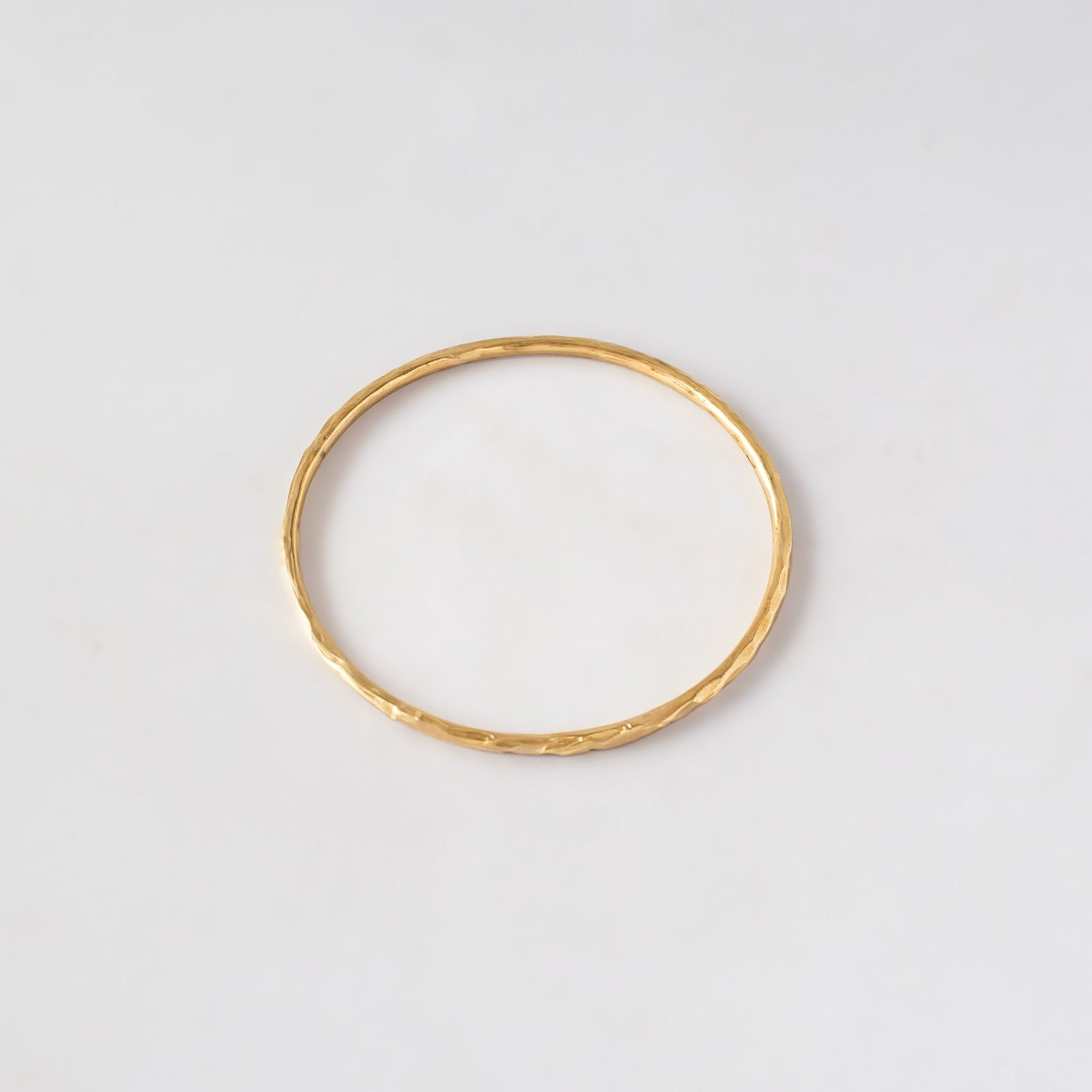Thin Circular Textured Brass Bangle for Women - Raha Bracelets La Vie Bien Thin Circular Textured Brass Bangle for Women - Raha
