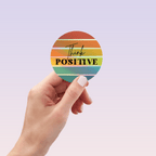 Think Positive Sticker by RainBee Designs LLC