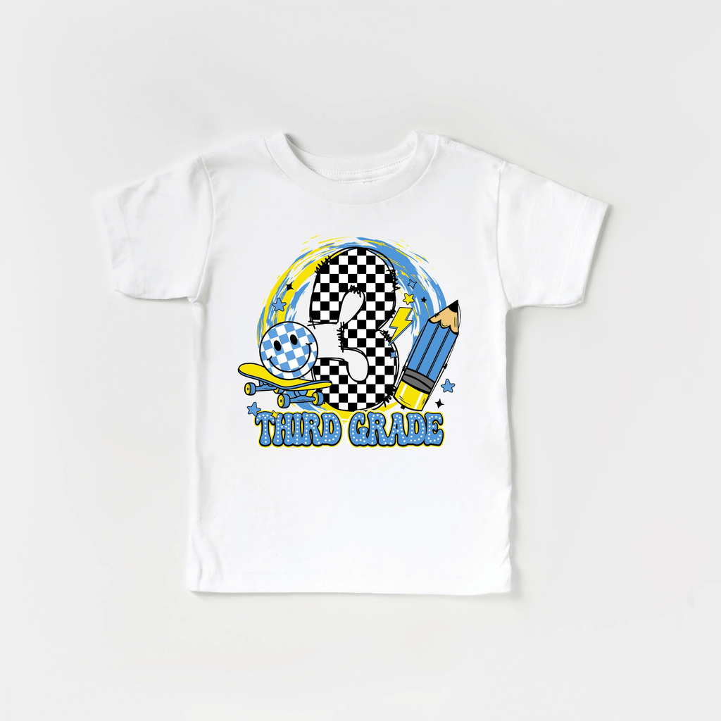 Third Grade tshirt - toddler and youth sizes - back to school collection by Benny and Ray Apparel