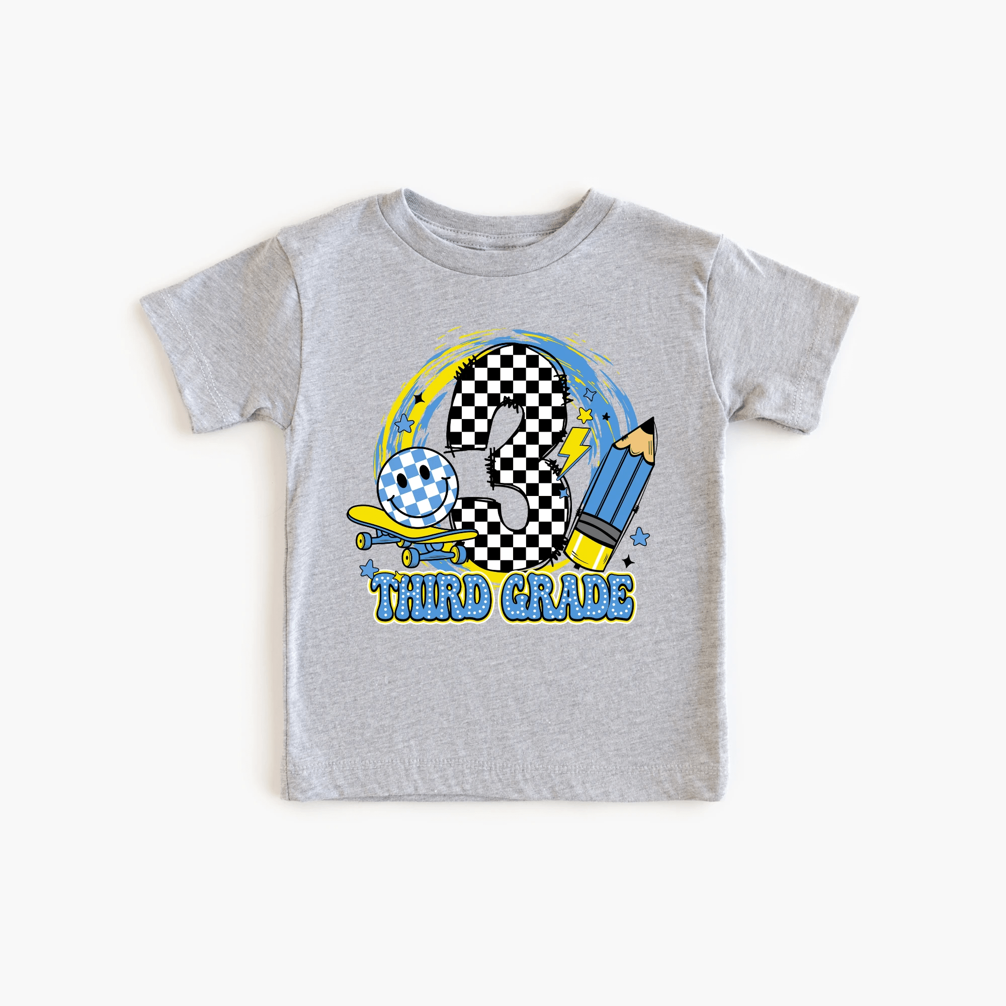 Third Grade tshirt - toddler and youth sizes - back to school collection by Benny and Ray Apparel