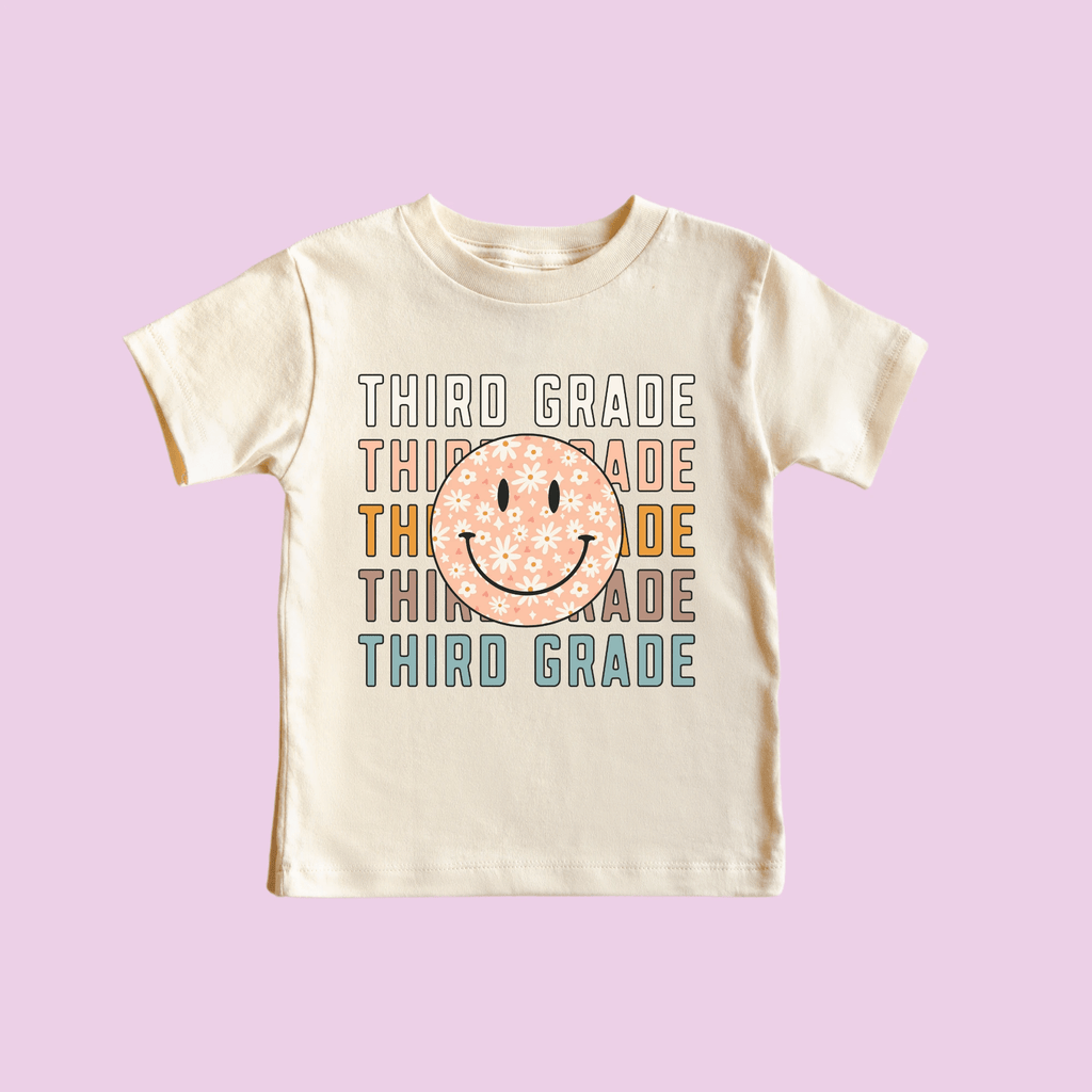 Third Grade tshirt, youth sizes, back to school collection by Benny and Ray Apparel