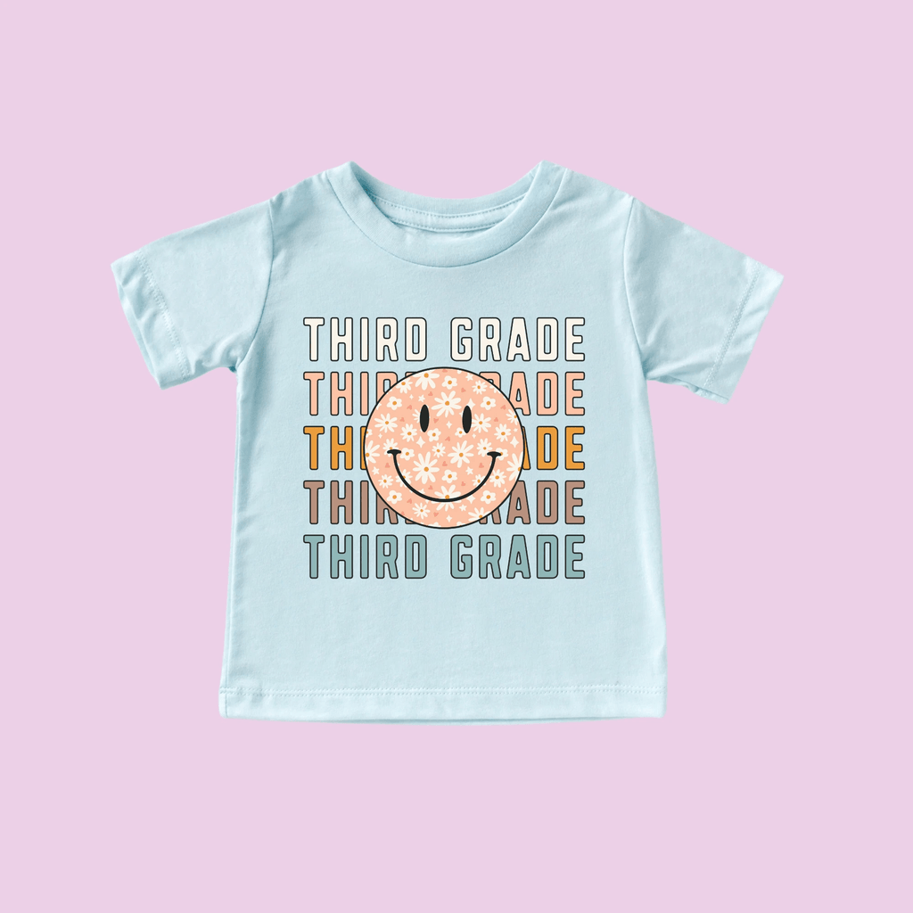 Third Grade tshirt, youth sizes, back to school collection by Benny and Ray Apparel