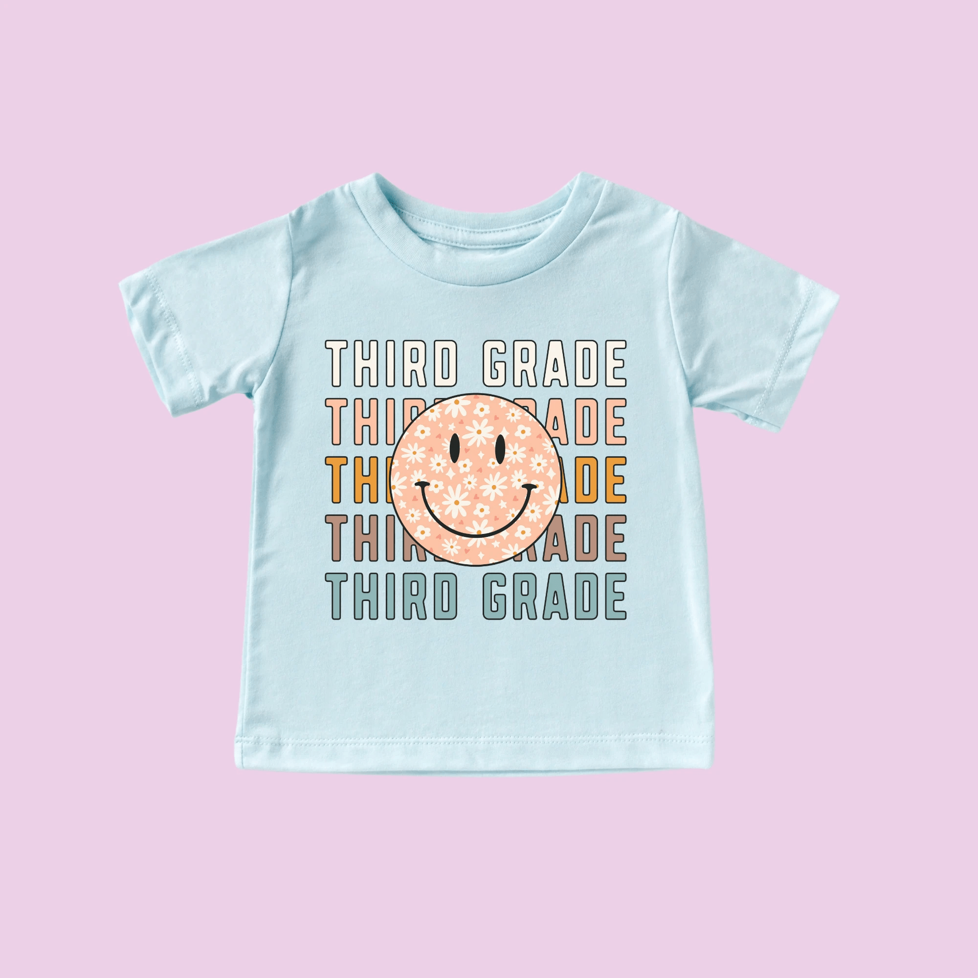 Third Grade tshirt, youth sizes, back to school collection by Benny and Ray Apparel