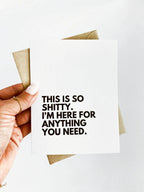 This is So Shitty Here For You Cancer Get Well Card by Five Dot Post