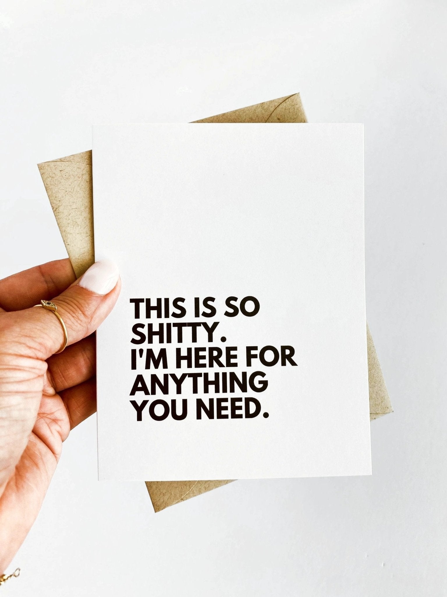 This is So Shitty Here For You Cancer Get Well Card by Five Dot Post