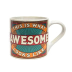 This is What Awesome Looks Like Ceramic Mug | Vintage Style | Design on Both Sides | In a Gift Box by The Bullish Store