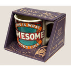 This is What Awesome Looks Like Ceramic Mug | Vintage Style | Design on Both Sides | In a Gift Box by The Bullish Store