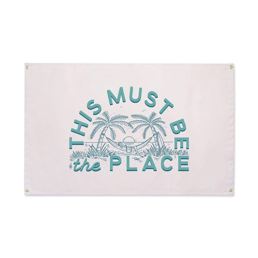 This Must Be The Place Canvas Flag Flags La Vie Bien This Must Be The Place Canvas Flag