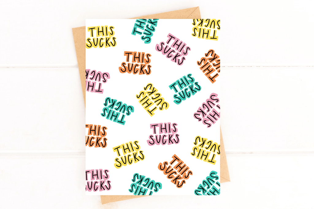 This Sucks Get Well Card by Five Dot Post