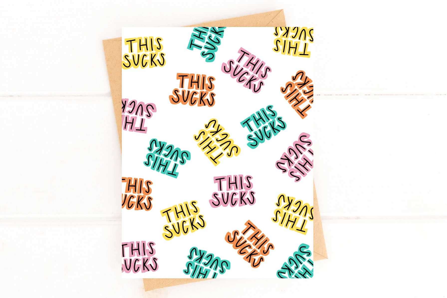 This Sucks Get Well Card by Five Dot Post