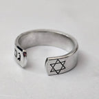 This Too Shall Pass Hebrew Star of David Band Ring by Salt Sparkle Shalom
