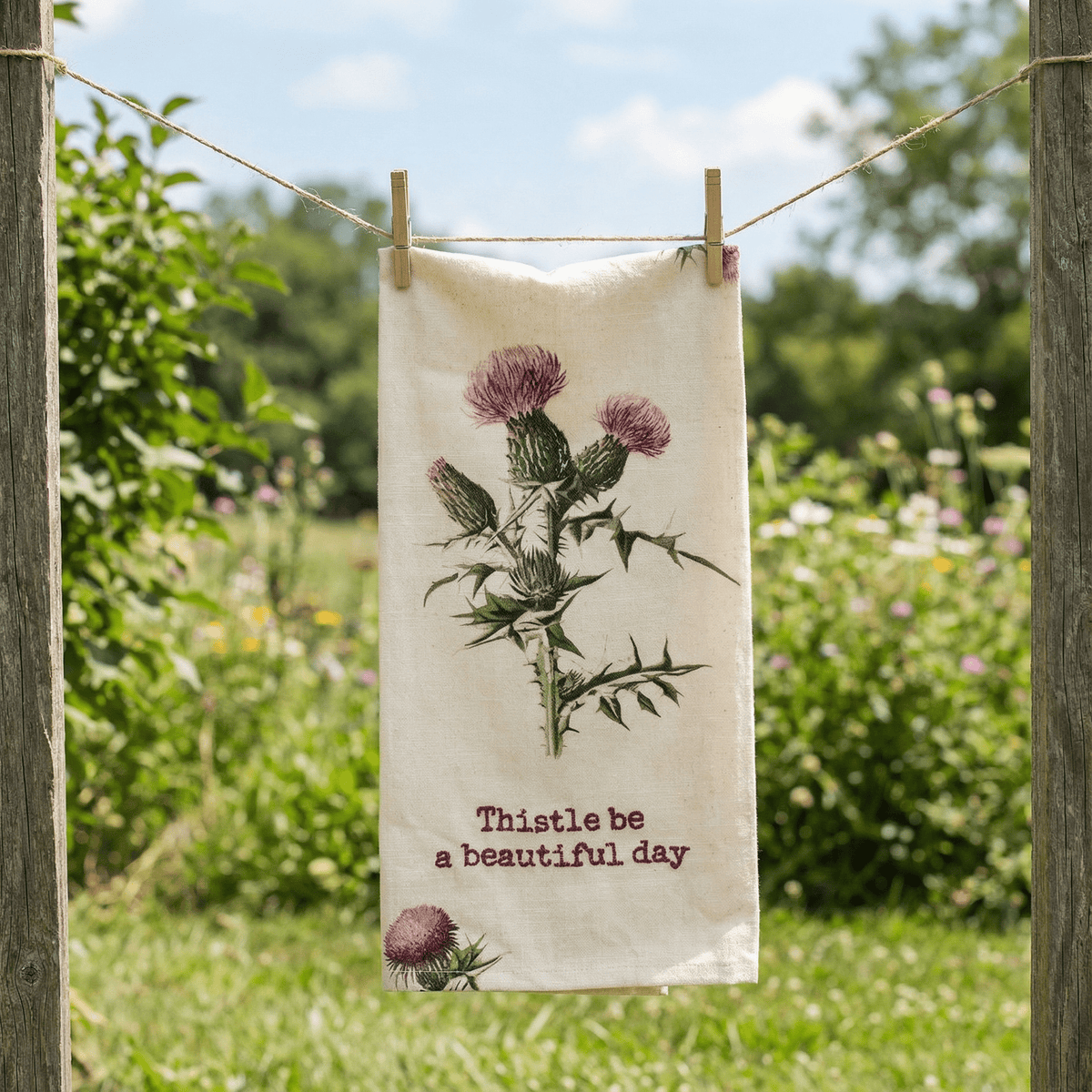 Thistle Bundle | Knock Your Socks Off Journal & Be a Beautiful Day Towel Gift Set La Vie Bien Thistle Bundle | Knock Your Socks Off Journal & Be a Beautiful Day Towel