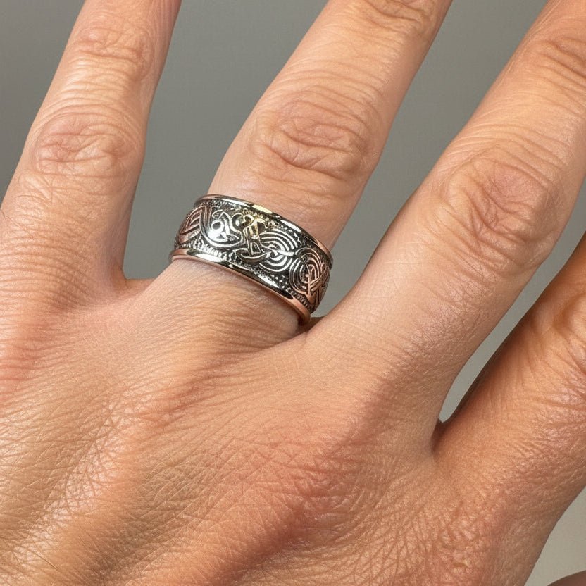 Thorvald Celtic Dragon Ring La Vie Bien Thorvald Celtic Dragon Ring