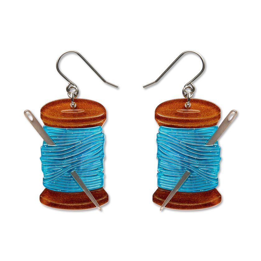 Thread the Needle Drop Earrings by Erstwilder Earrings La Vie Bien Thread the Needle Drop Earrings by Erstwilder