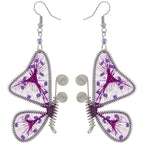 Threaded Butterfly Earrings