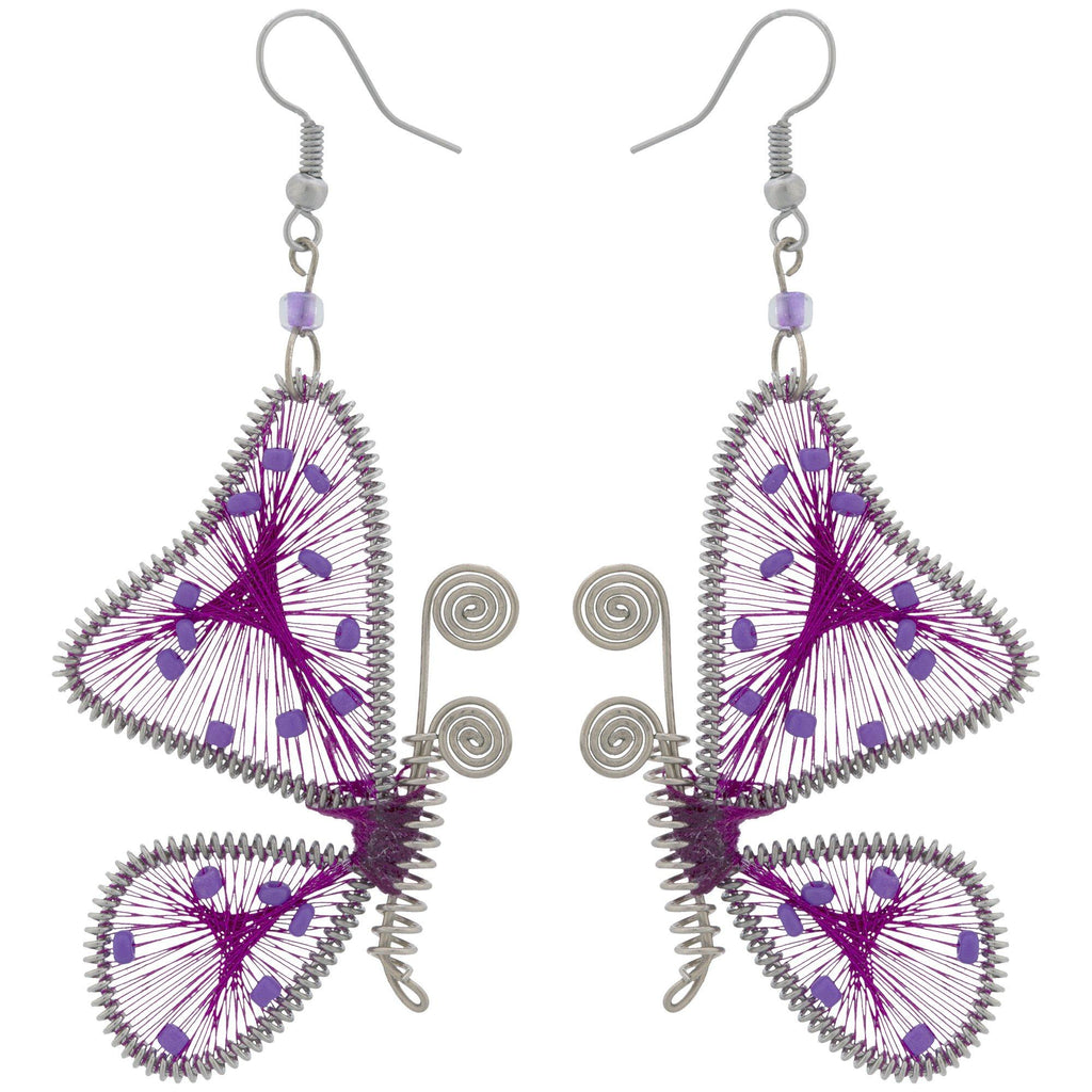 Threaded Butterfly Earrings Earrings - Fashion La Vie Bien Threaded Butterfly Earrings