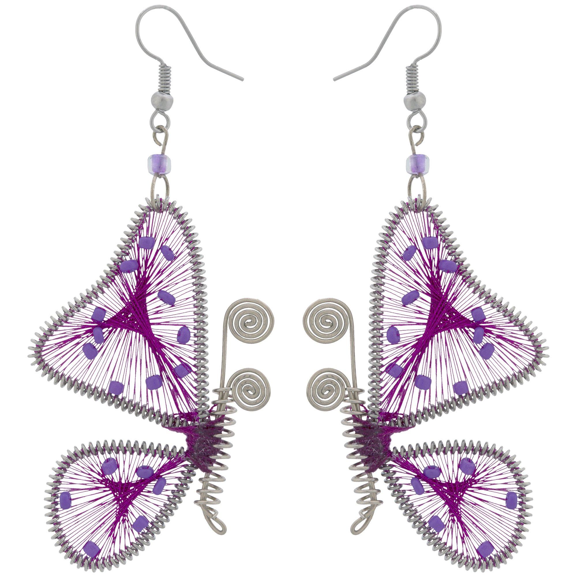 Threaded Butterfly Earrings Earrings - Fashion La Vie Bien Threaded Butterfly Earrings