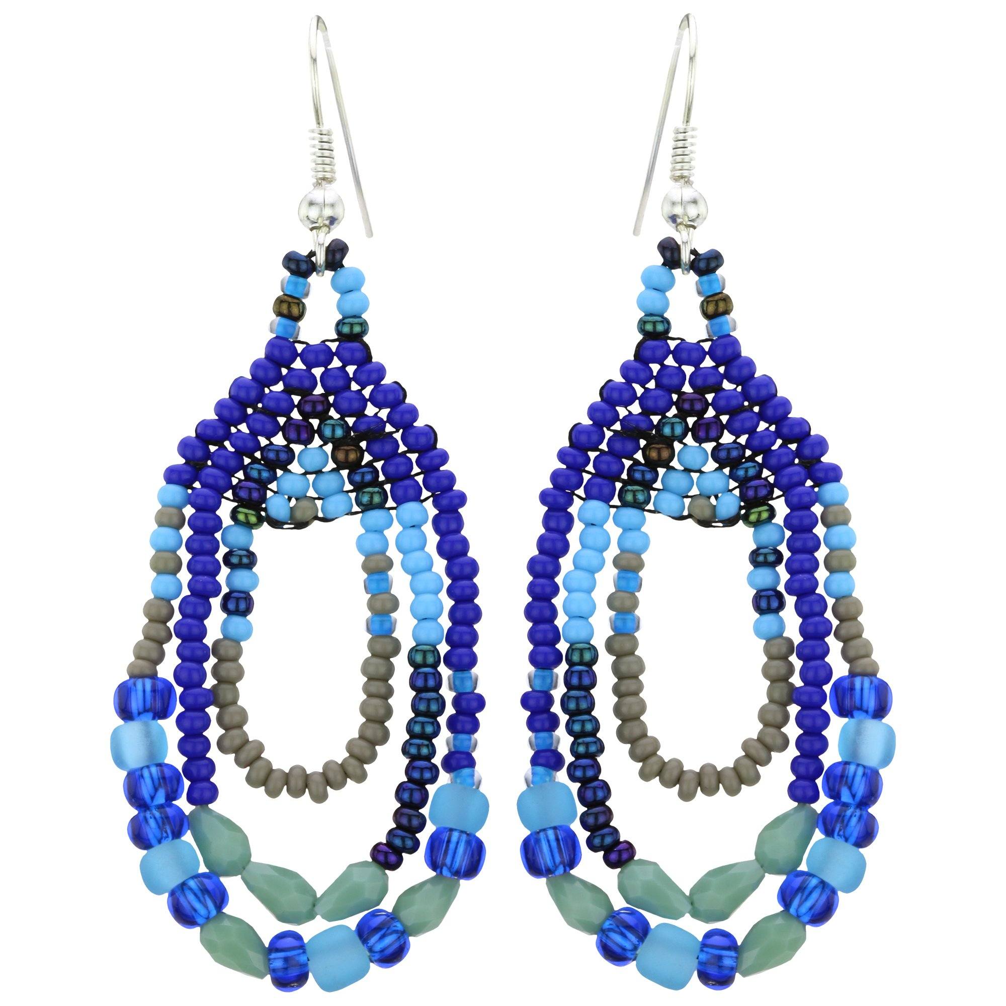 Three Cheers Beaded Earrings Earrings - Fashion La Vie Bien Three Cheers Beaded Earrings