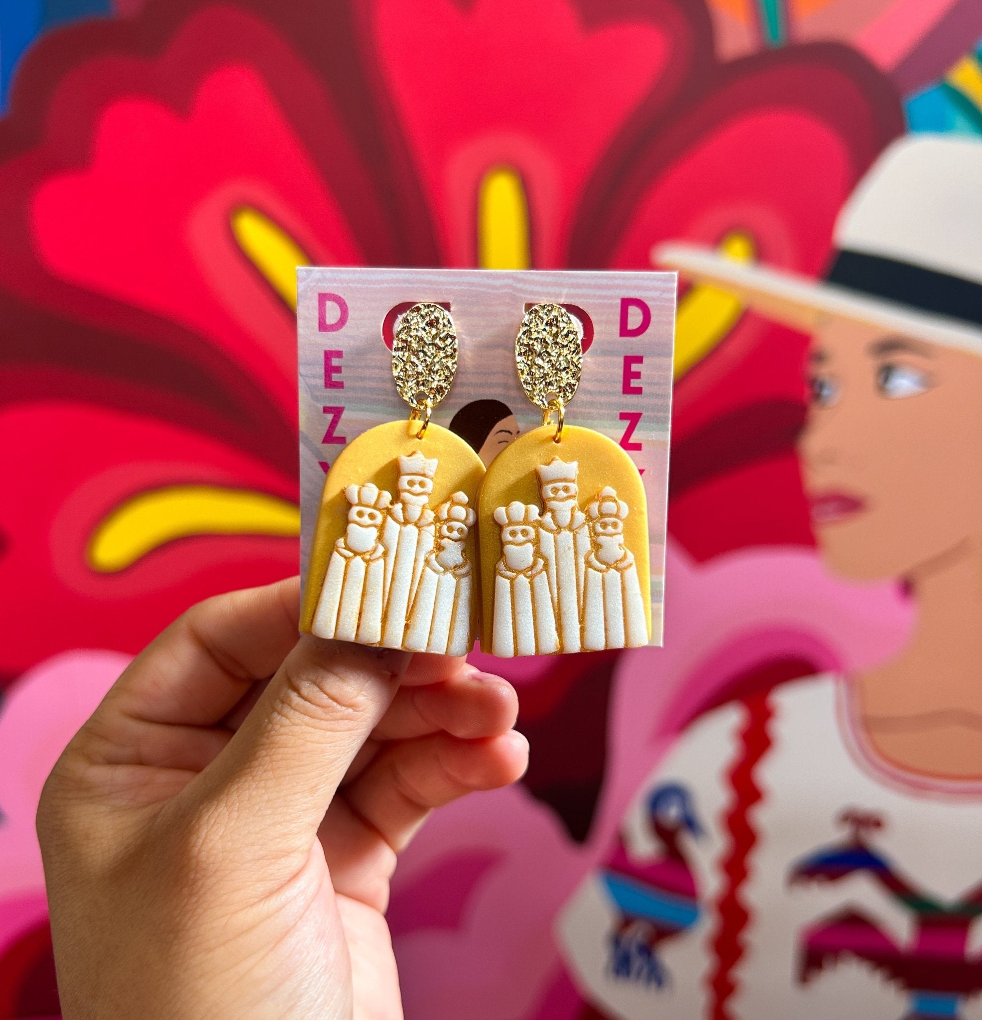 Three Kings - Reyes Magos Earrings La Vie Bien Three Kings - Reyes Magos